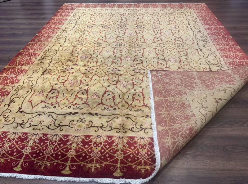 Pak Persian Rug 8x10, Allover Pattern, Gold-Tan, Fine 200 KPSI by Jewel Rugs