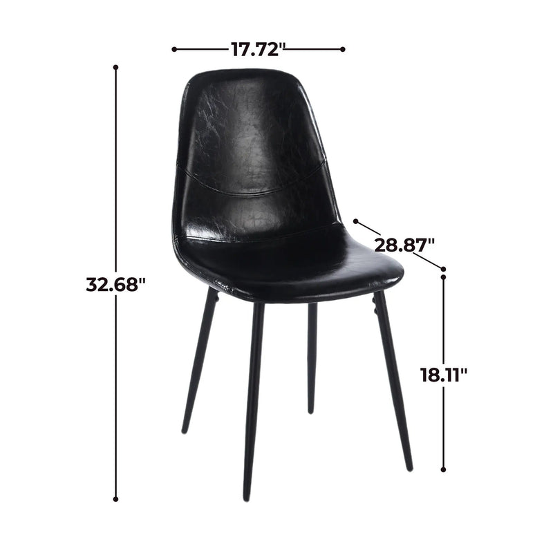 Dining Chairs (Set of 4) - Black