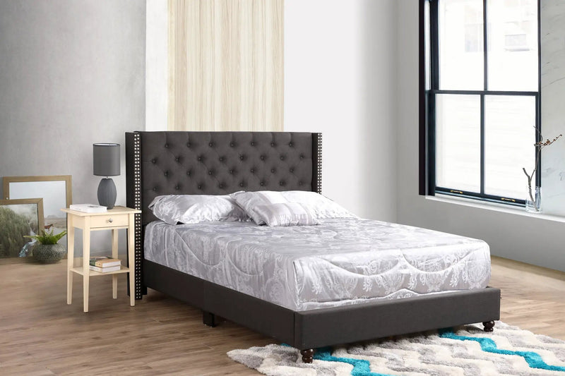Nailhead Bed Transitional Vibrant by Unique Piece Furniture