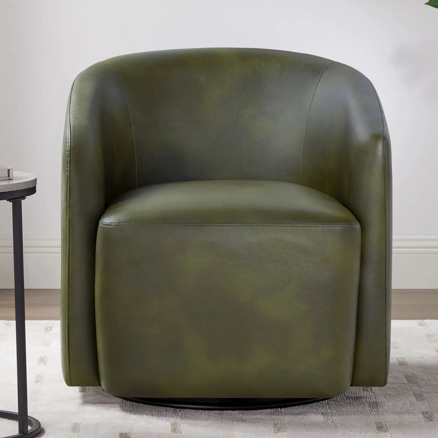Ardena - Modern Swivel Barrel Chair by HouseOfZazla