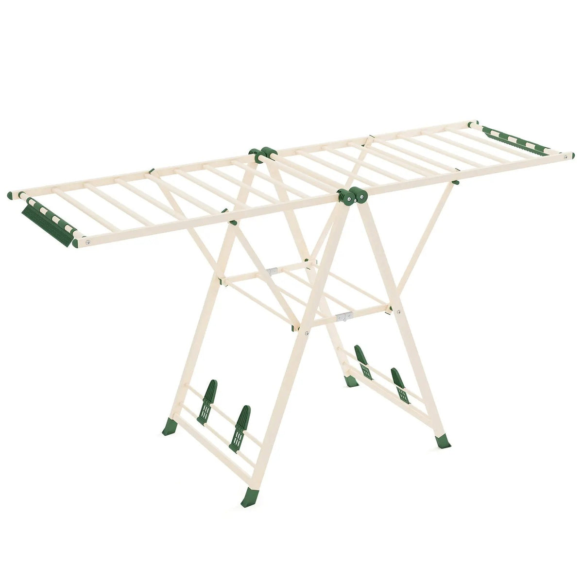 72.5 Inches Clothes Drying Rack with Height Adjustable Wings by DirectDeals