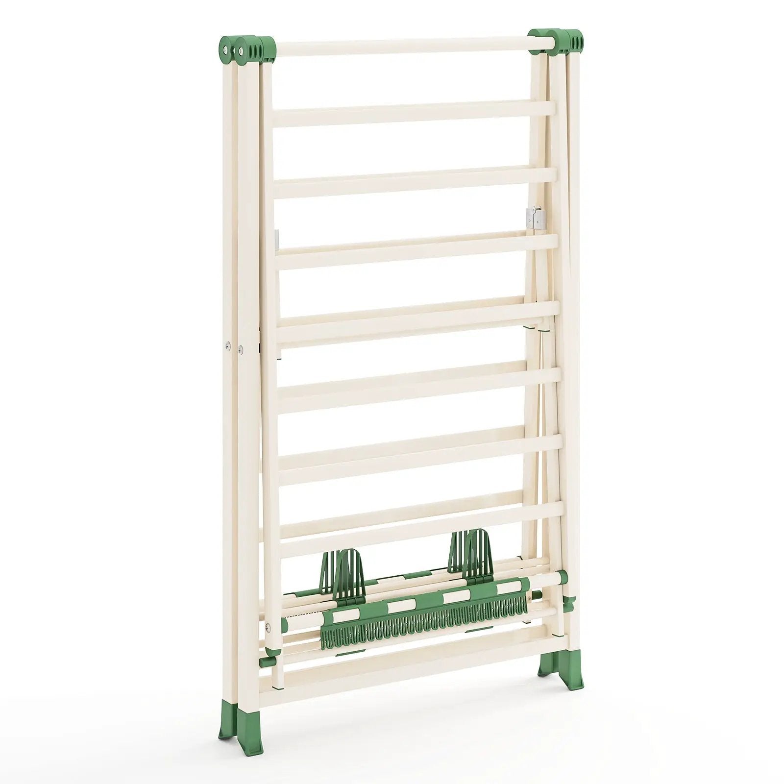 72.5 Inches Clothes Drying Rack with Height Adjustable Wings by DirectDeals