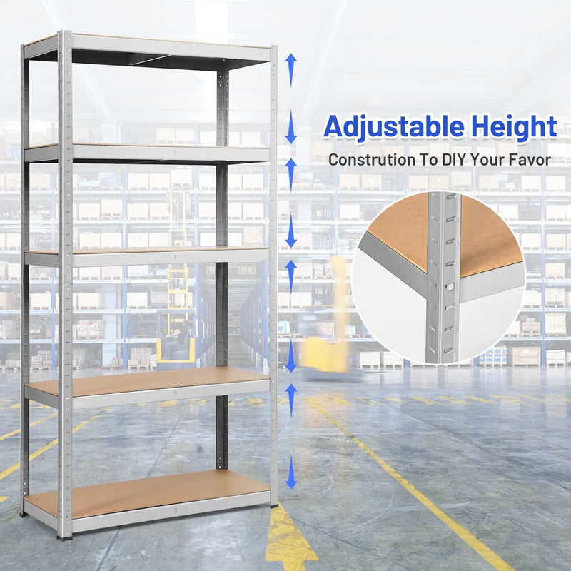 2 Pcs Storage Shelves Garage Shelving Units Tool Utility Shelves by DirectDeals