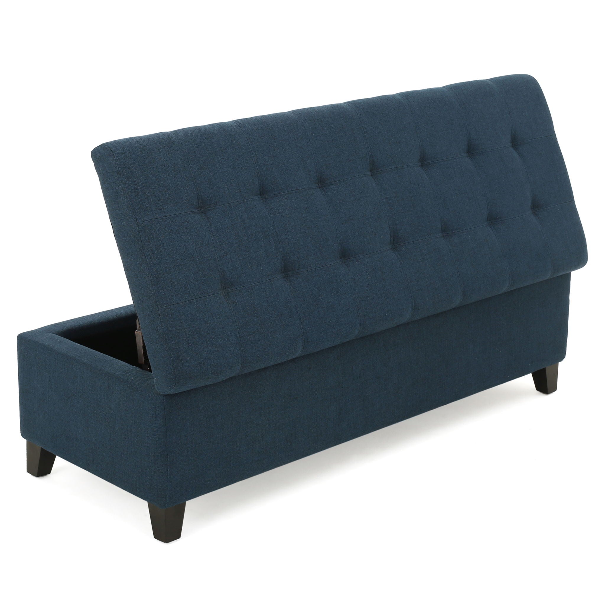 Upholstered Storage Ottoman Bench, Foot Rest For Bedroom by HouseOfZazla