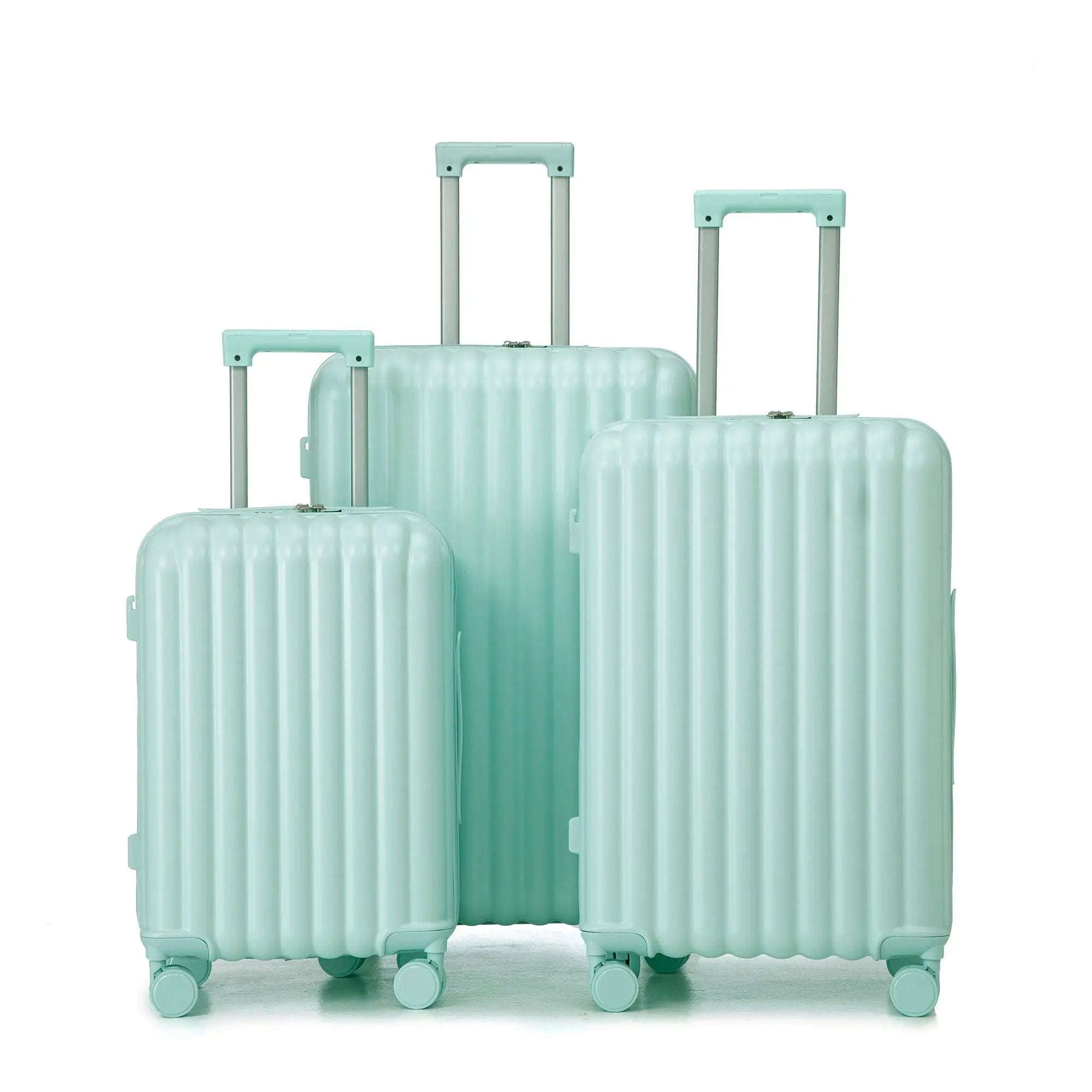 20" / 24" / 28" 3 Pieces / Set Spinner Wheel Luggage, Carry On Suitcase, With Cup Holder & USB Port & Phone Holder by HouseOfZazla