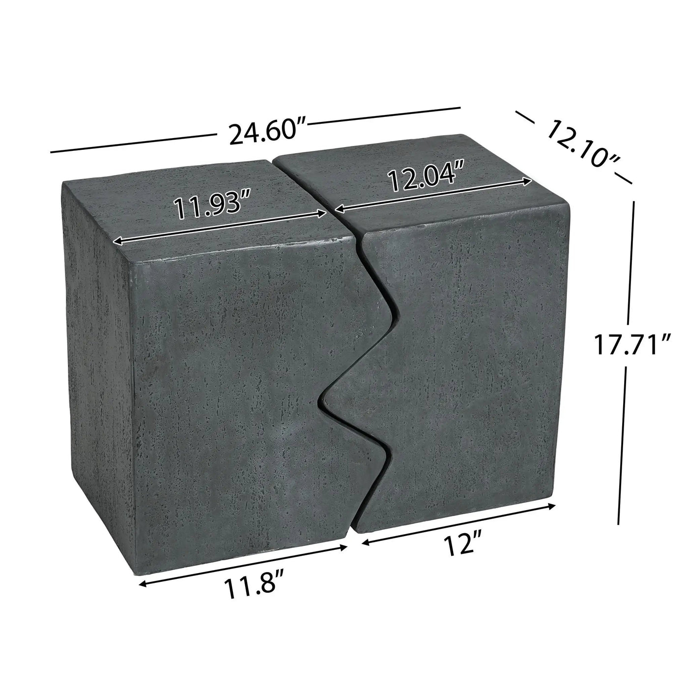 Rectangular Outdoor Indoor Accent Side Table (Set of 2) by HouseOfZazla
