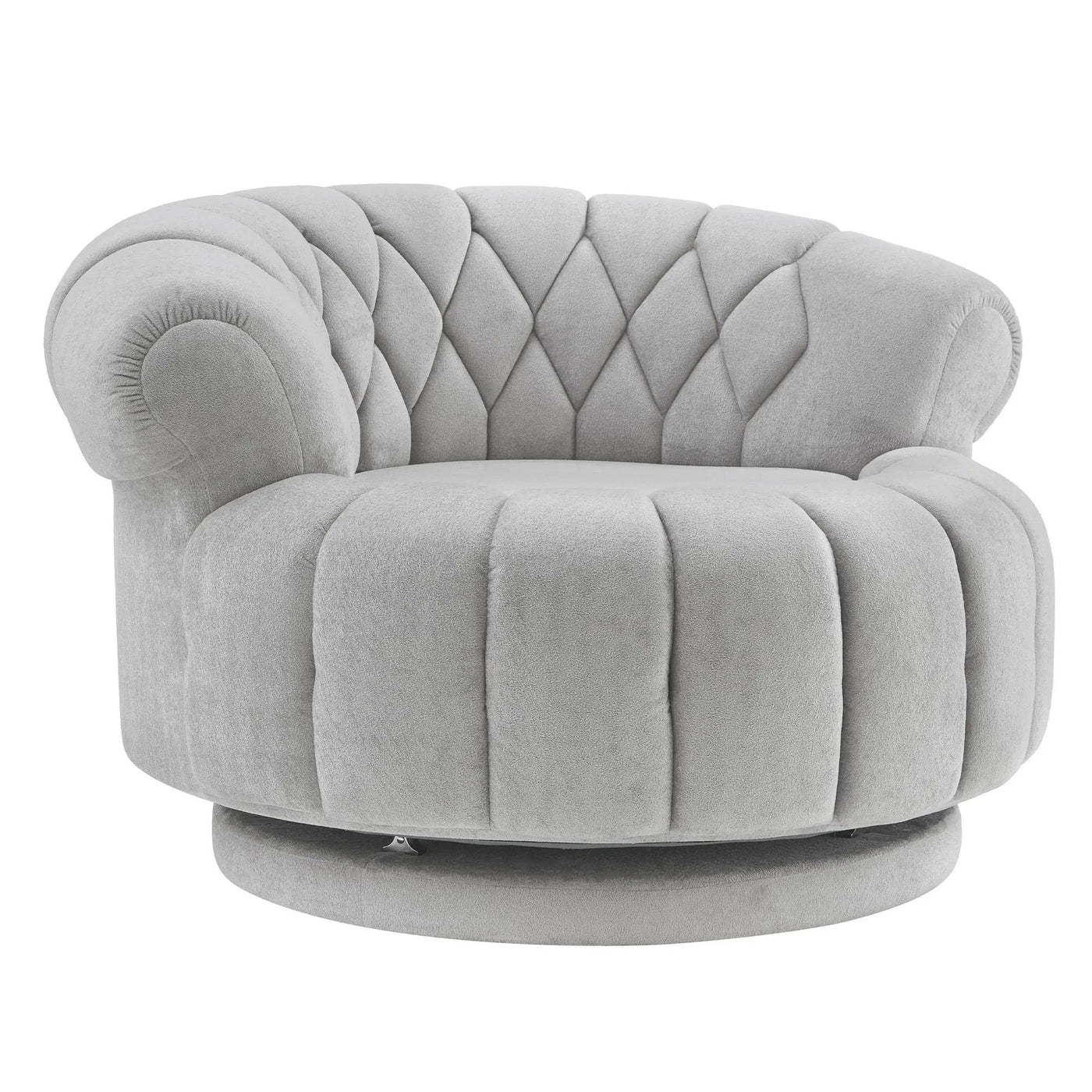 Round Swivel Accent Chair With Rotation by Unique Piece Furniture