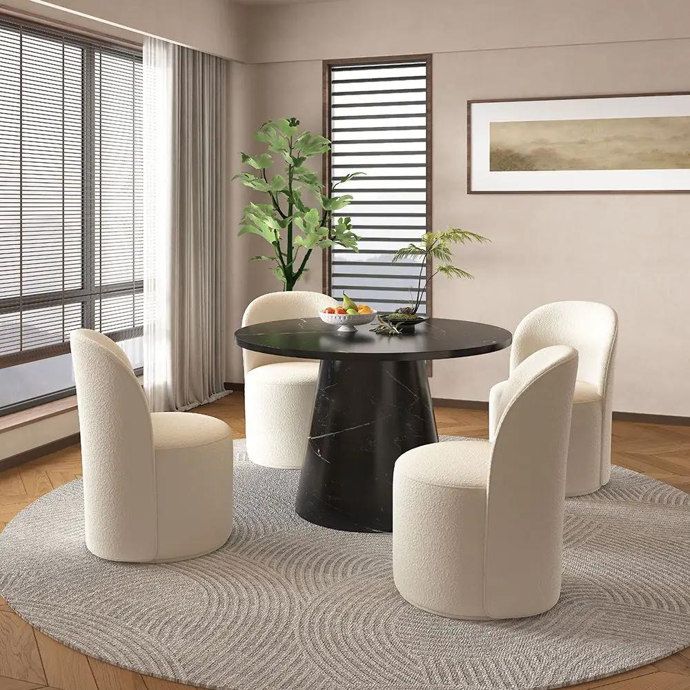 Hollis - Side Chair (Set of 2) - Beige Boucle by Unique Piece Furniture