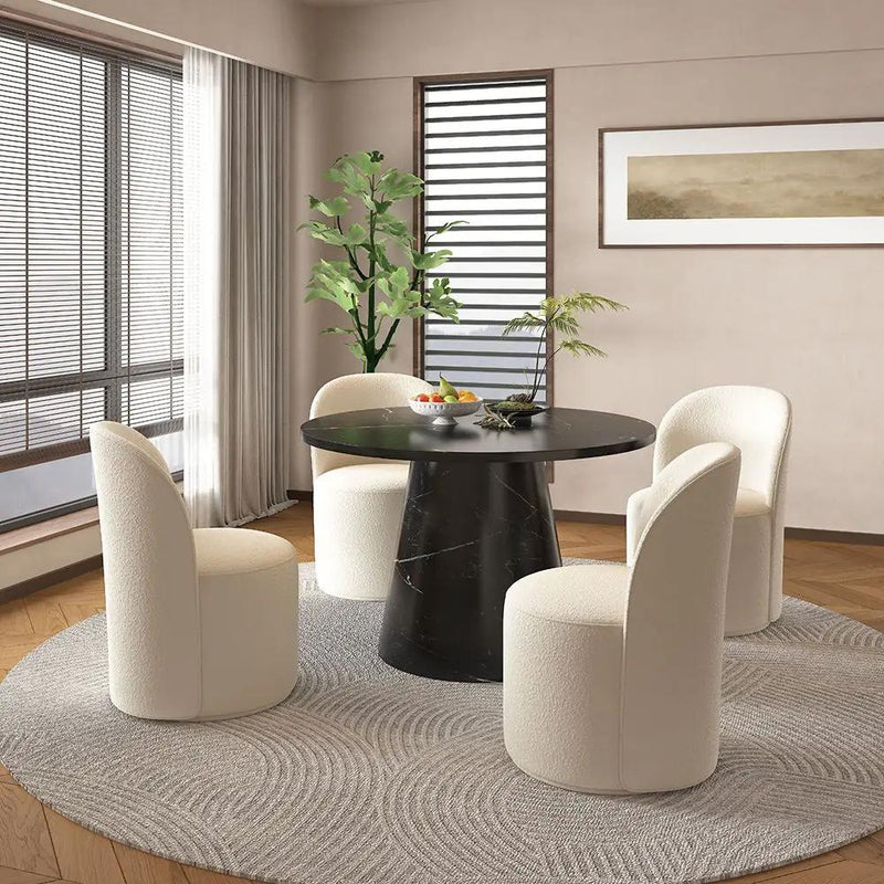 Hollis - Side Chair (Set of 2) - Beige Boucle by Unique Piece Furniture