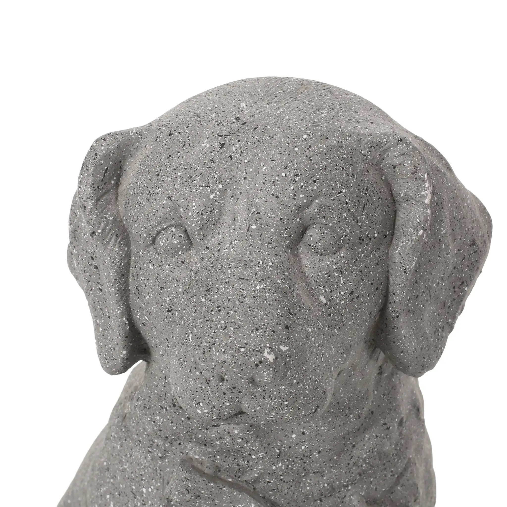 MGO Dog Statue, Outdoor Stone Gray by HouseOfZazla