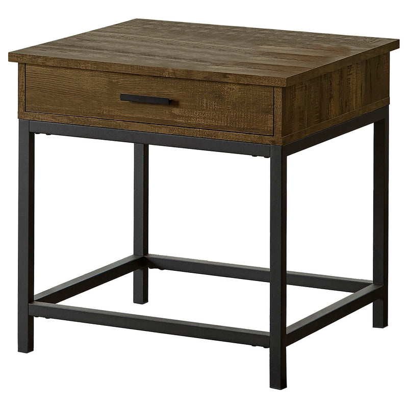 Walton - 2 Piece Coffee And End Table Set With Lift Top Design - Brown Oak by HouseOfZazla