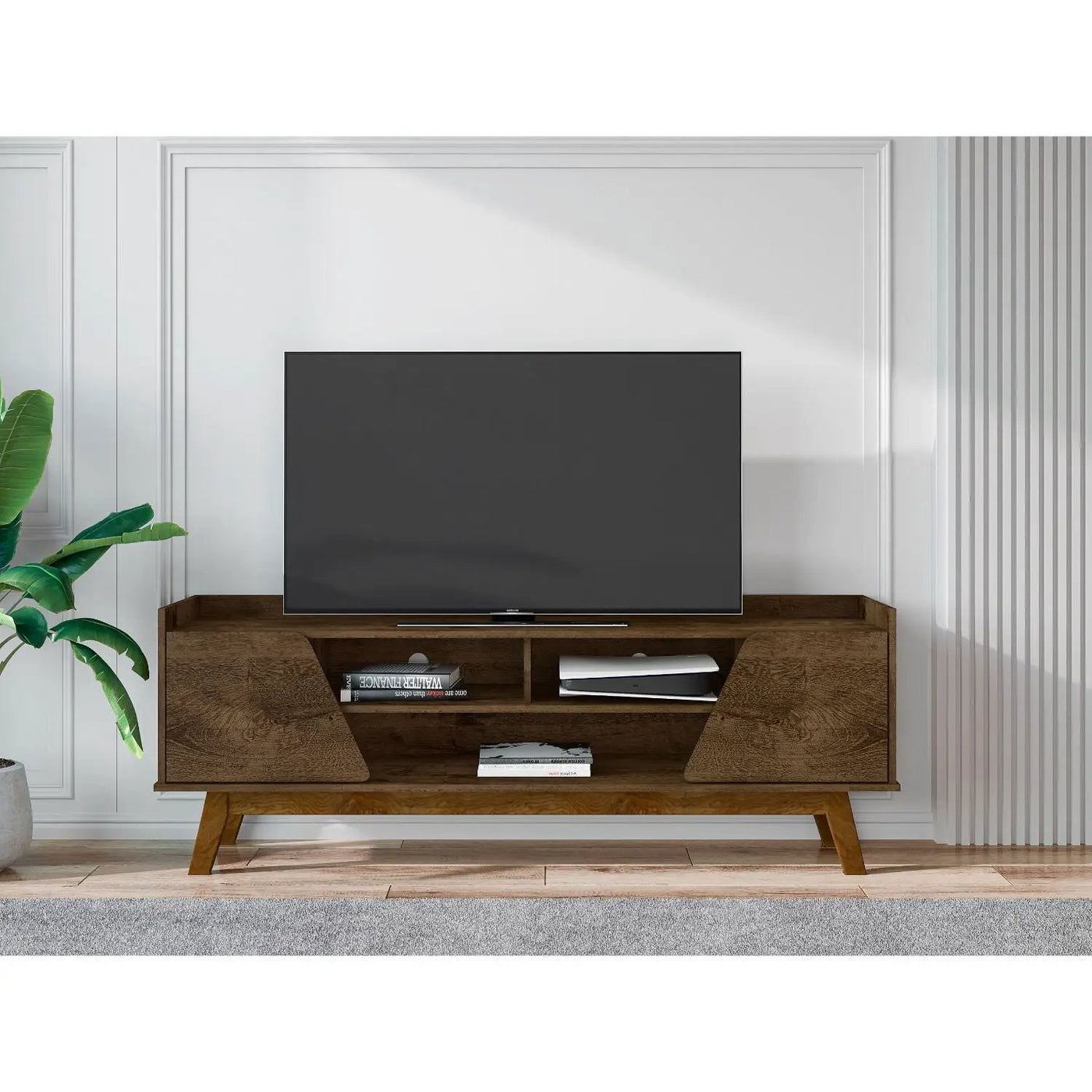 Marcus - TV Stand With 5 Shelves by HouseOfZazla