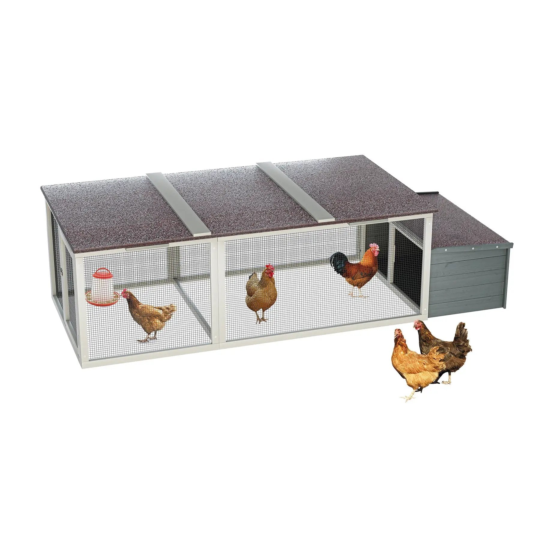 20.93ft² Large Wooden Chicken Coop Outdoor Hen House by HouseOfZazla