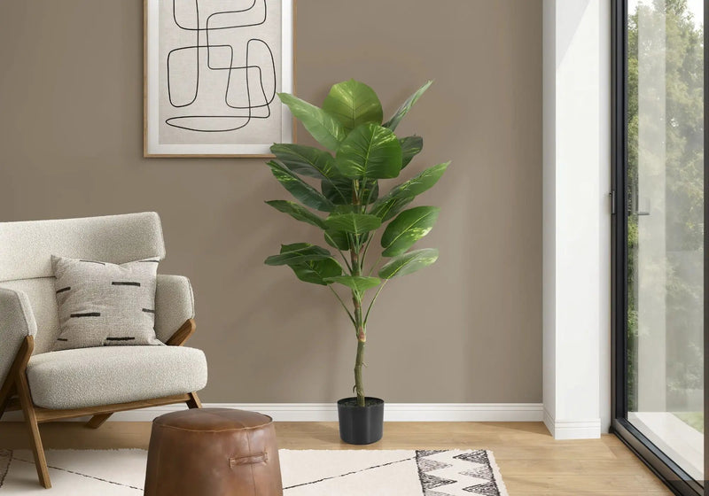 54" Tall Artificial Dieffenbachia Tree Indoor Faux Floor Plant by HouseOfZazla