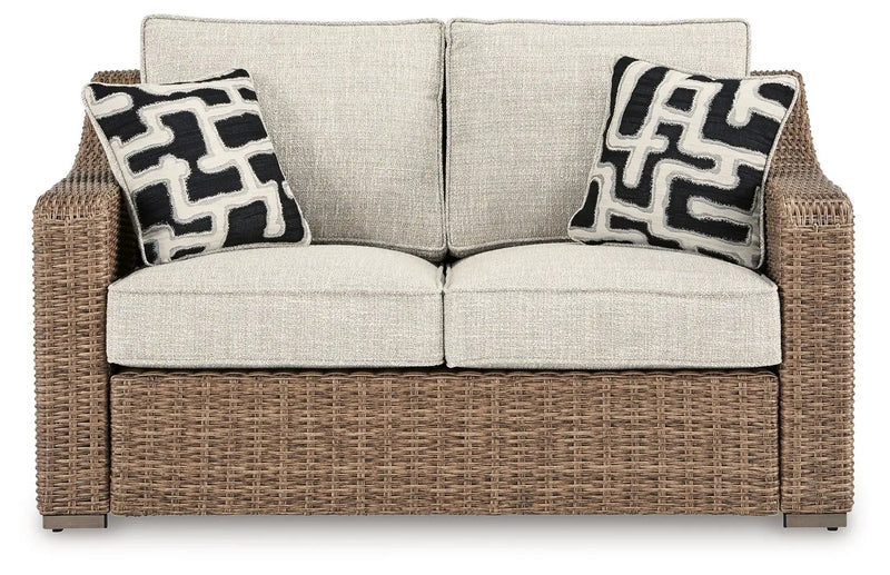 Beachcroft - Loveseat With Cushion - Beige by Unique Piece Furniture
