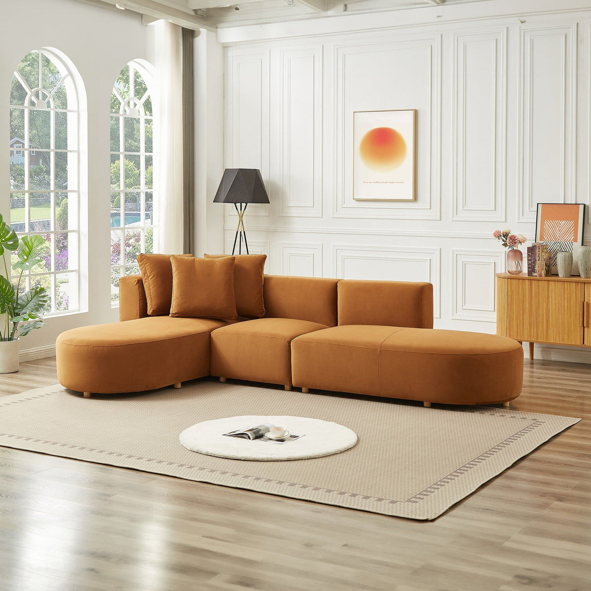 Light Brown Sectional Sofa with Plush Cloud Comfort - Left or Right Facing, photo 12 of 14