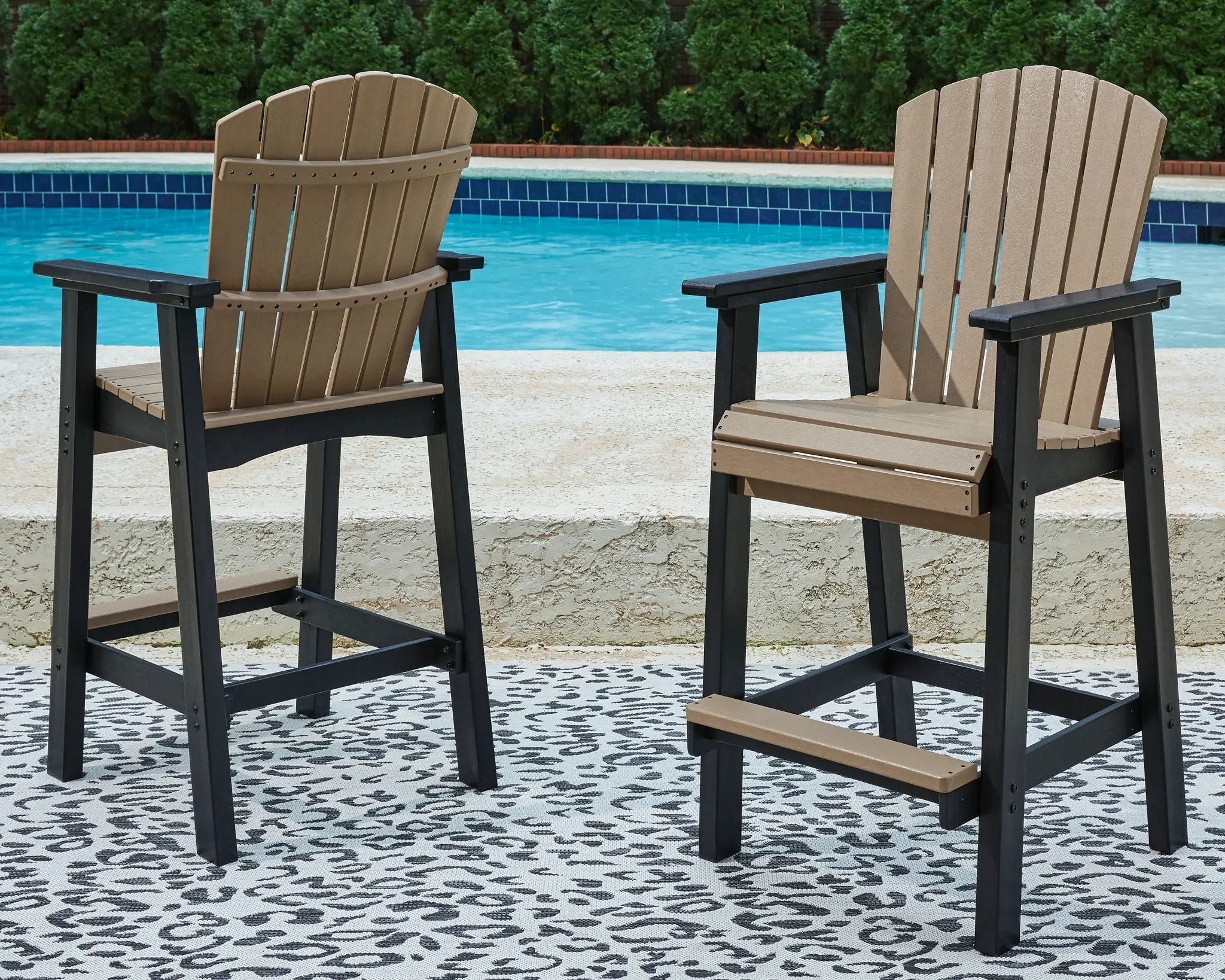 Fairen Trail - 5 Pc. - Dining Set with 4 Chairs - Black / Driftwood by Unique Piece Furniture