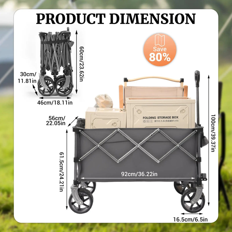 Portable 400L Collapsible Wagon by HouseOfZazla