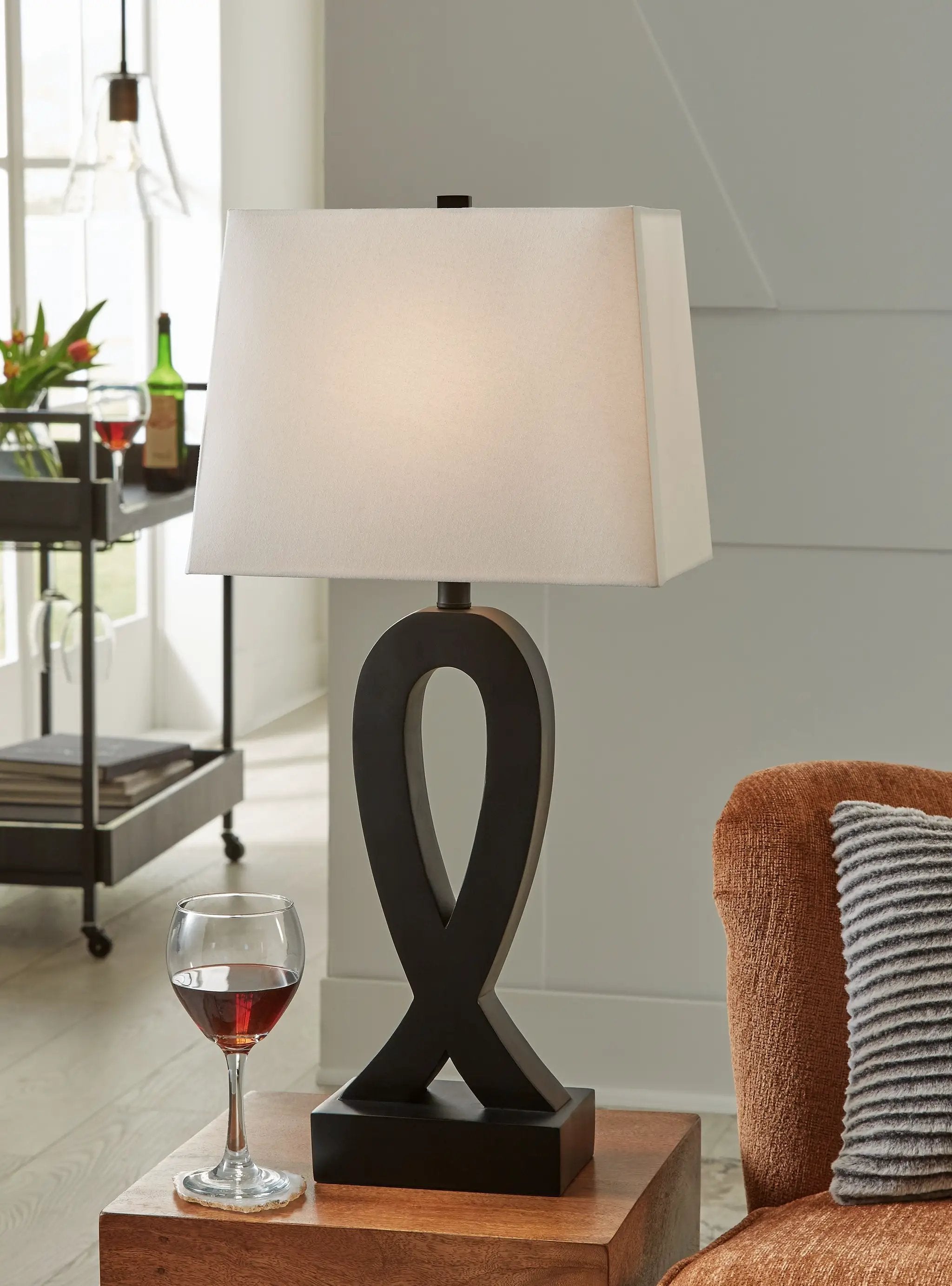 Markellton - Poly Table Lamp (Set of 2) - Black by Unique Piece Furniture