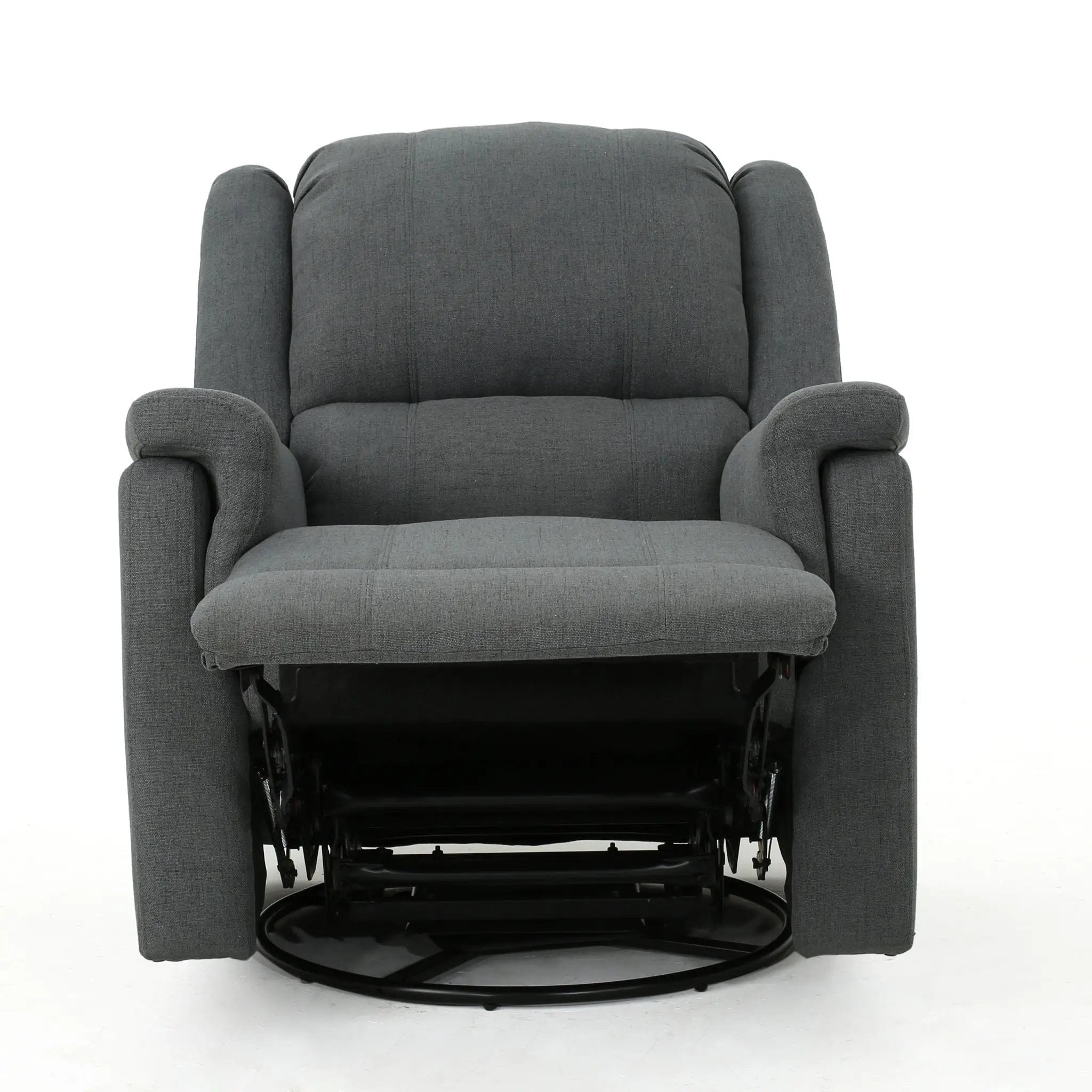 Glider Recliner With Swivel, Manual Reclining Chair by HouseOfZazla