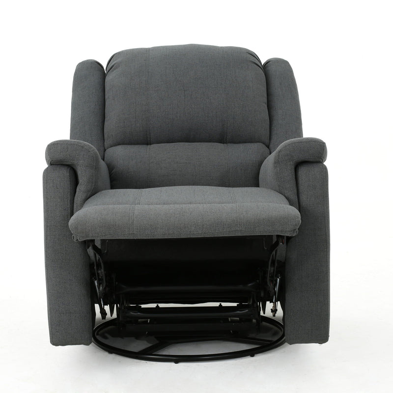 Glider Recliner With Swivel, Manual Reclining Chair by HouseOfZazla