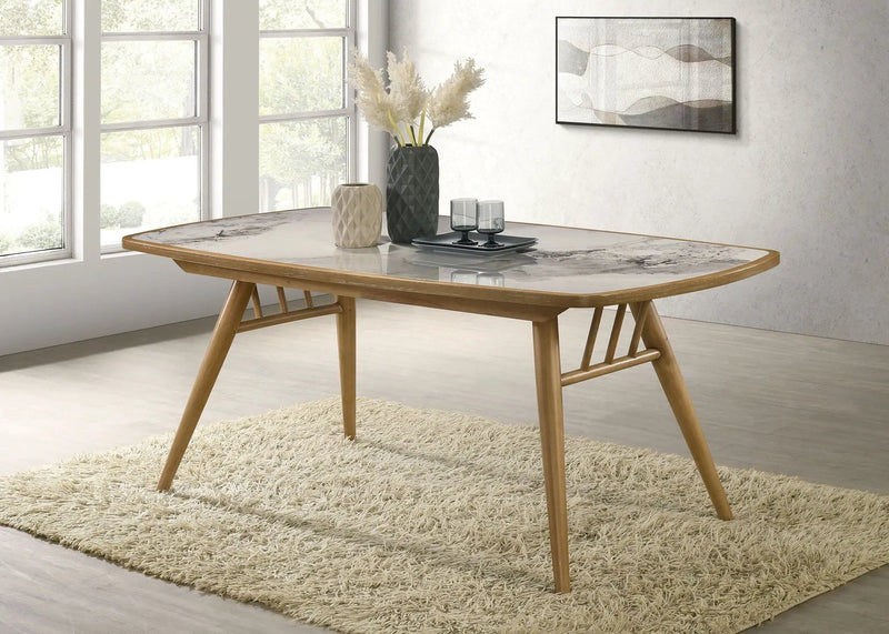 Croyden 73-inch Rectangular Dining Table Weathered Natural by Unique Piece Furniture