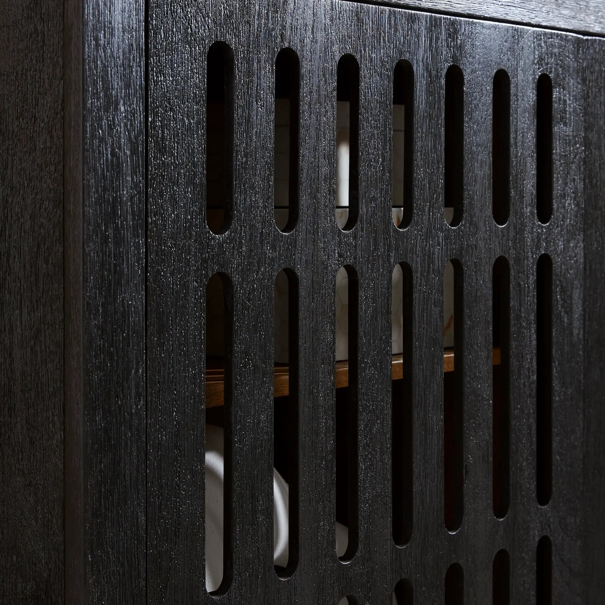 Vallisburg - Accent Cabinet - Black / Natural by Unique Piece Furniture