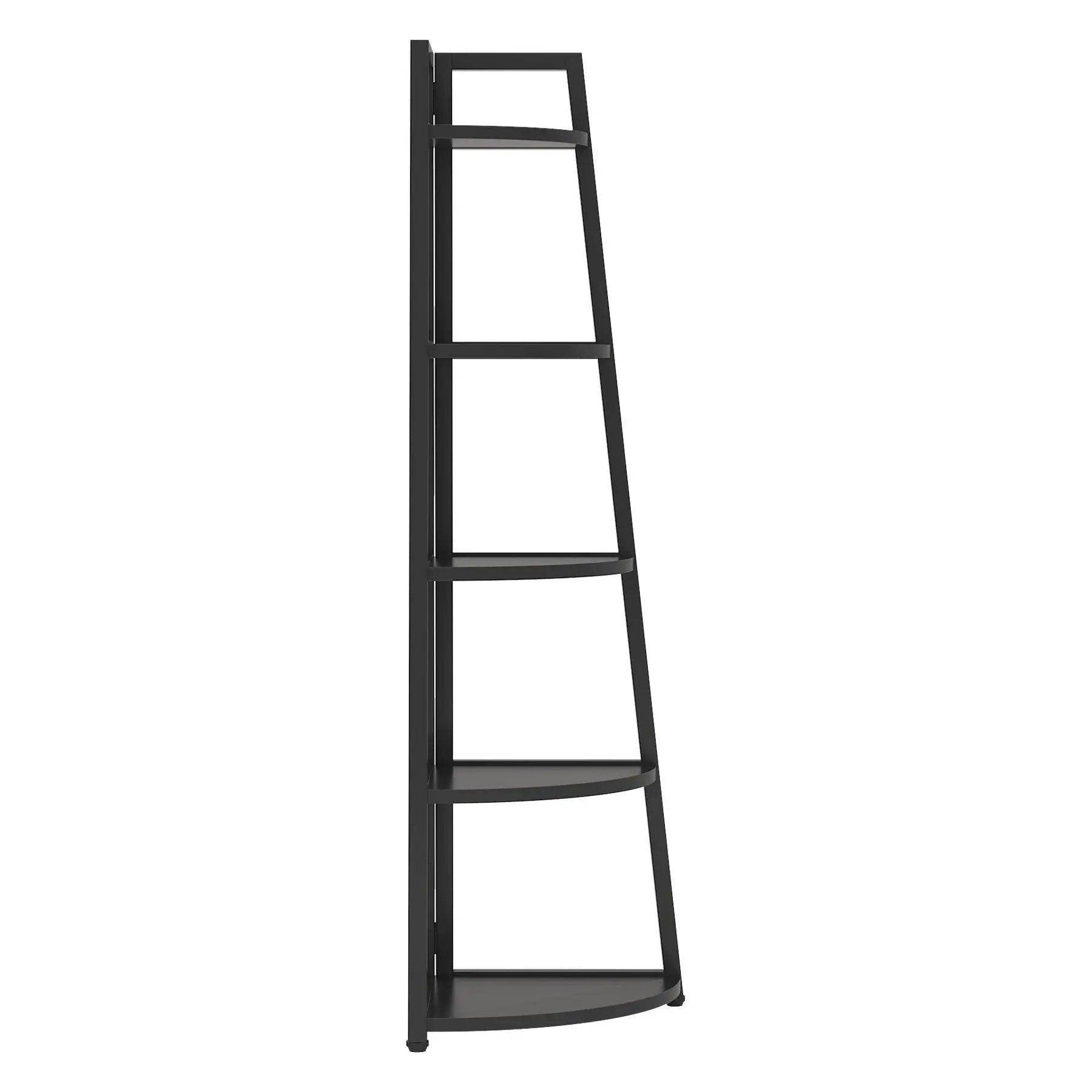 Tall 5 Tier Corner Bookshelf For Living Room