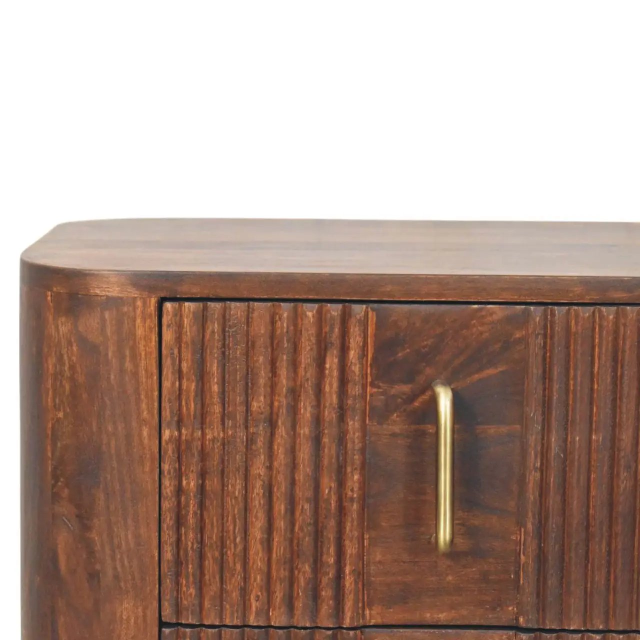 Solid Wood Marlowe Fluted Nightstand by HouseOfZazla