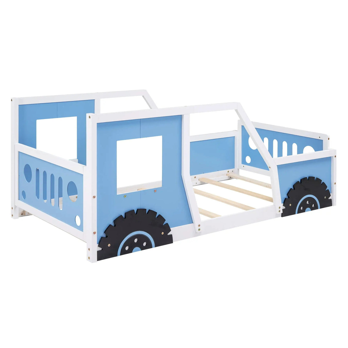 Classic Car Shaped Platform Bed With Wheels by HouseOfZazla