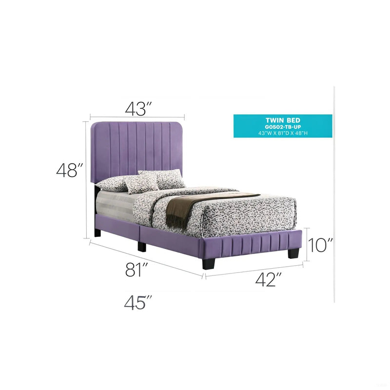 Channel Tufted Bed by Unique Piece Furniture