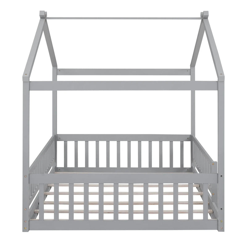 Bed House Bed Frame With Fence