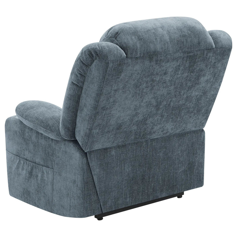 Beca - Upholstered Power Lift Recliner With Cupholders And USB Charging by HouseOfZazla