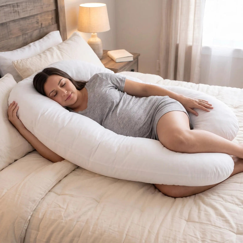 U-Shape Pregnancy Body Pillow - 100% Premium by HouseOfZazla