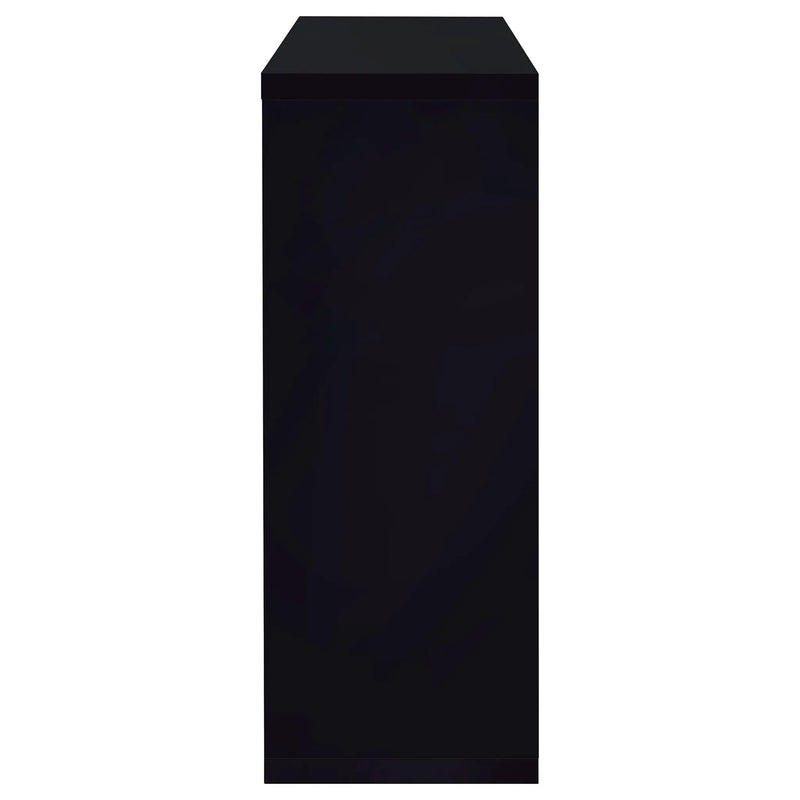 Prescott Rectangular Home Wine Table Black High Gloss by Unique Piece Furniture