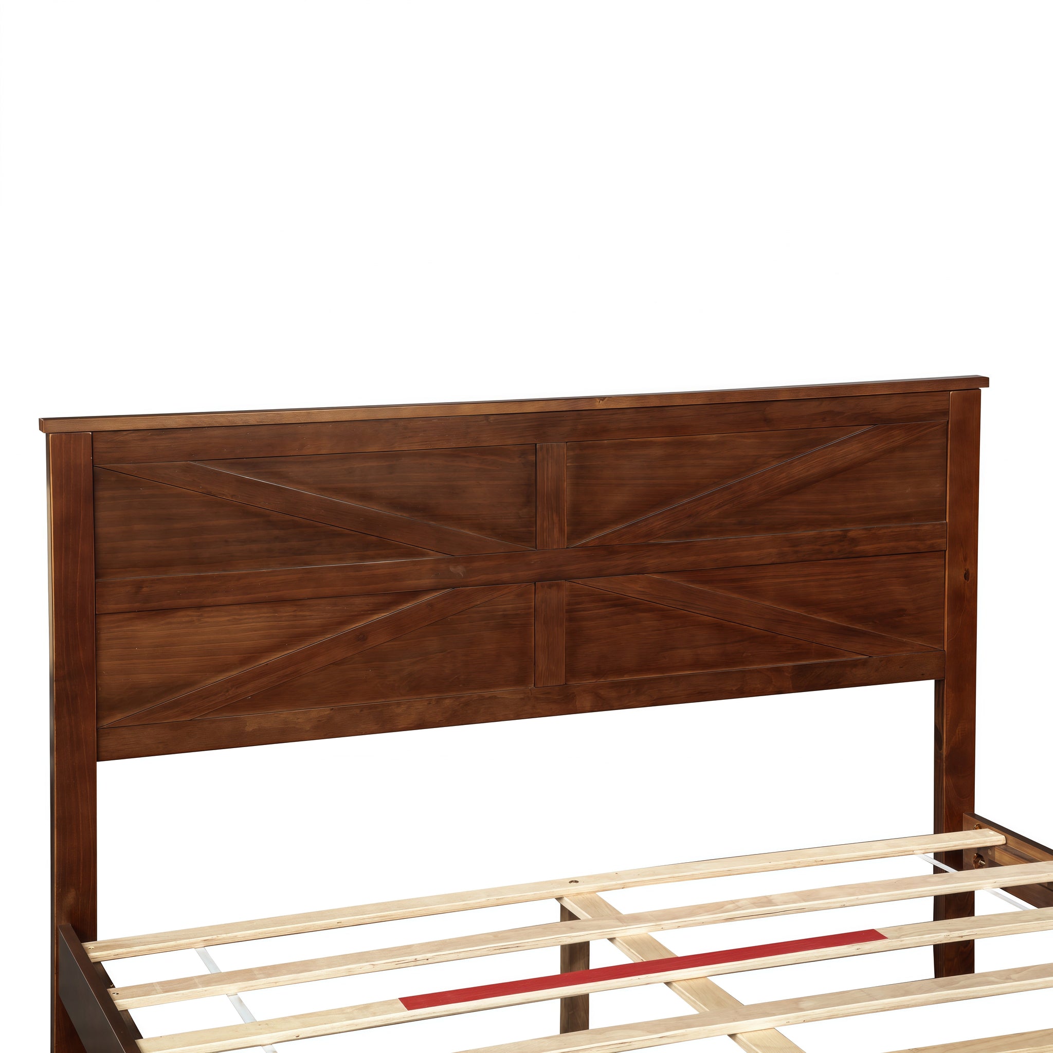 Farmhouse Style Queen Size Bed with Barn Door Headboard and Footboard by HouseOfZazla