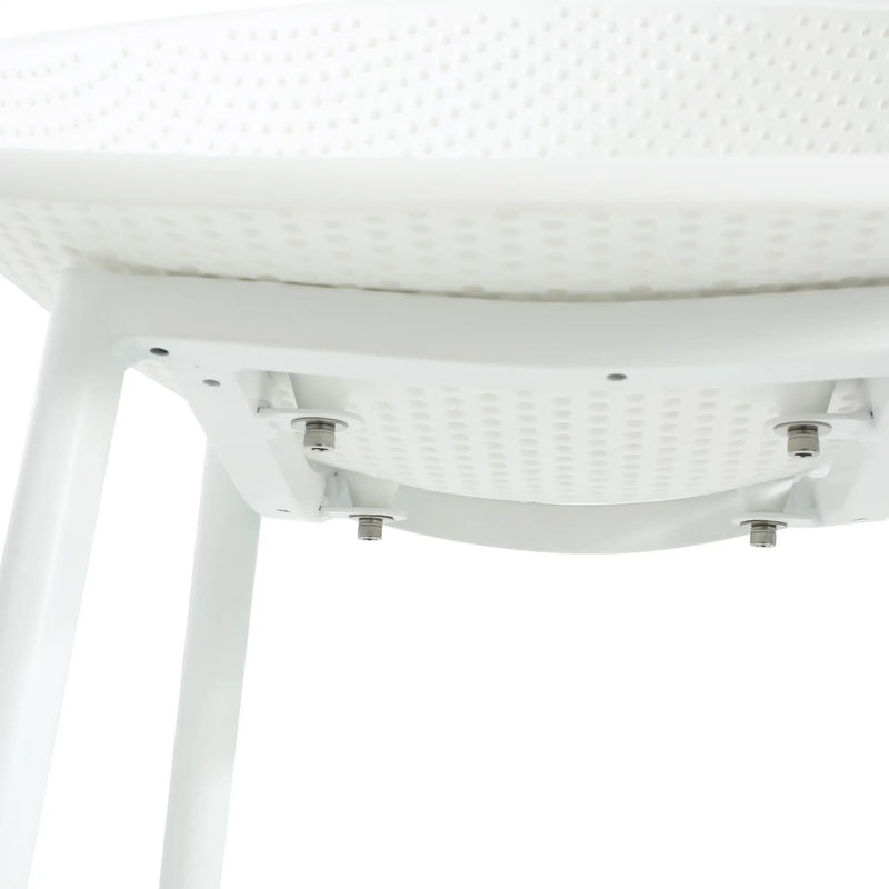 Modern Gable Outdoor Barstool Set of 2 in White by HouseOfZazla