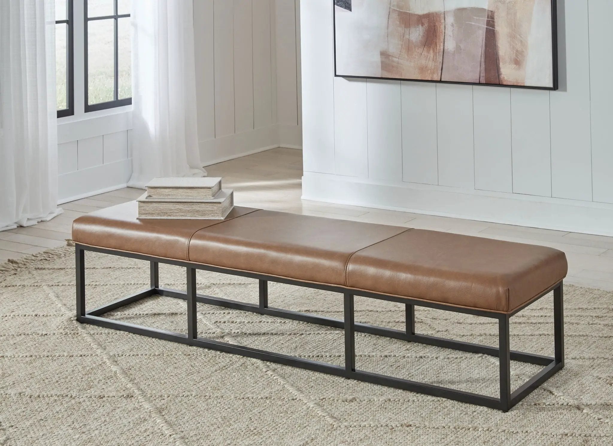 Joston - Accent Bench - Caramel by Unique Piece Furniture