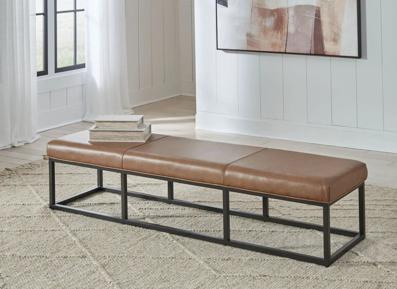Joston - Accent Bench - Caramel by Unique Piece Furniture
