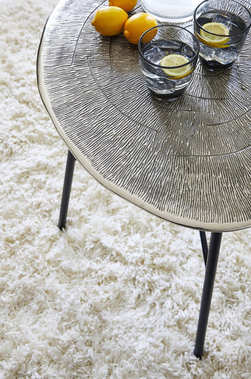 Laverford - Round End Table - Chrome / Black by Unique Piece Furniture