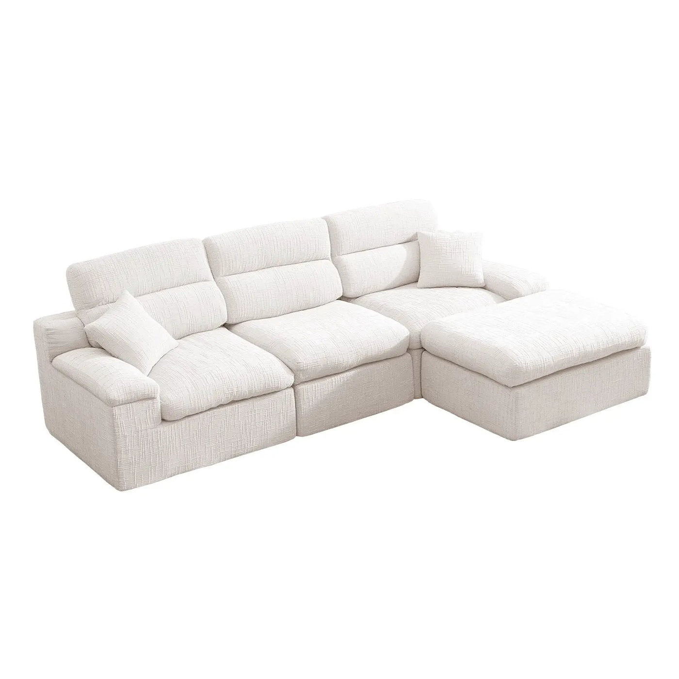 Corner Chaise Sofa With High Backrest by HouseOfZazla