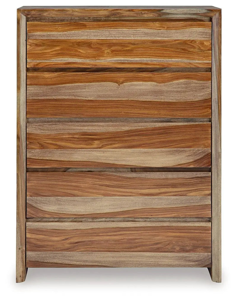 Dressonni - Five Drawer Chest - Brown by Unique Piece Furniture