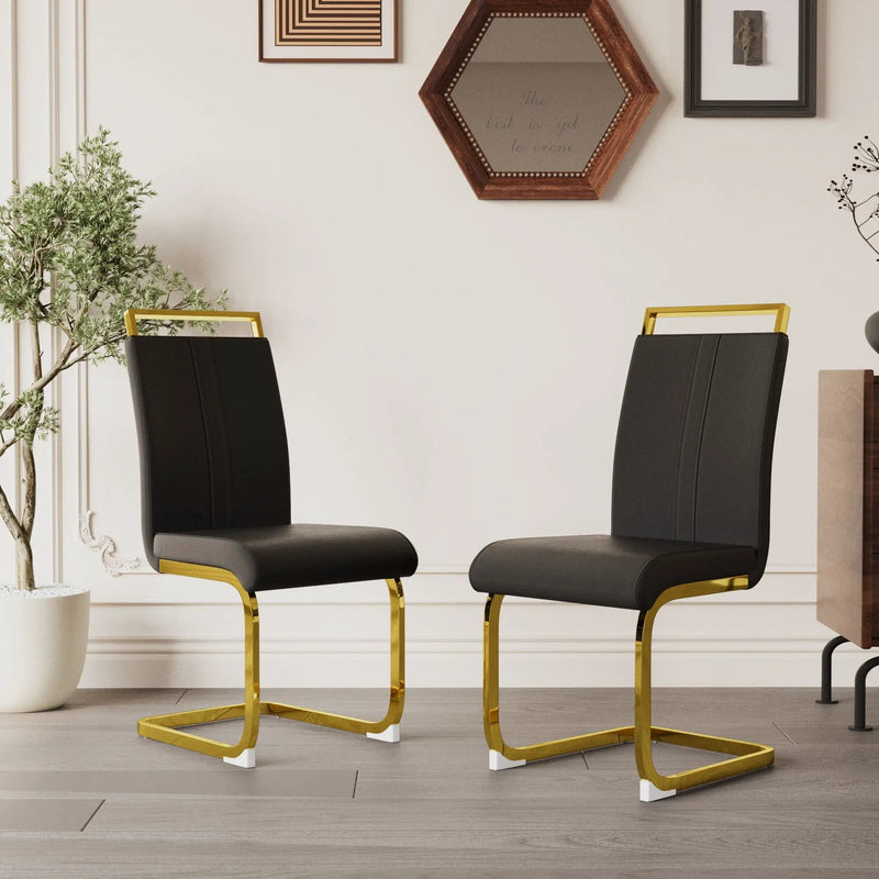Side Dining Room Chair, Padded Seat High Back by Unique Piece Furniture