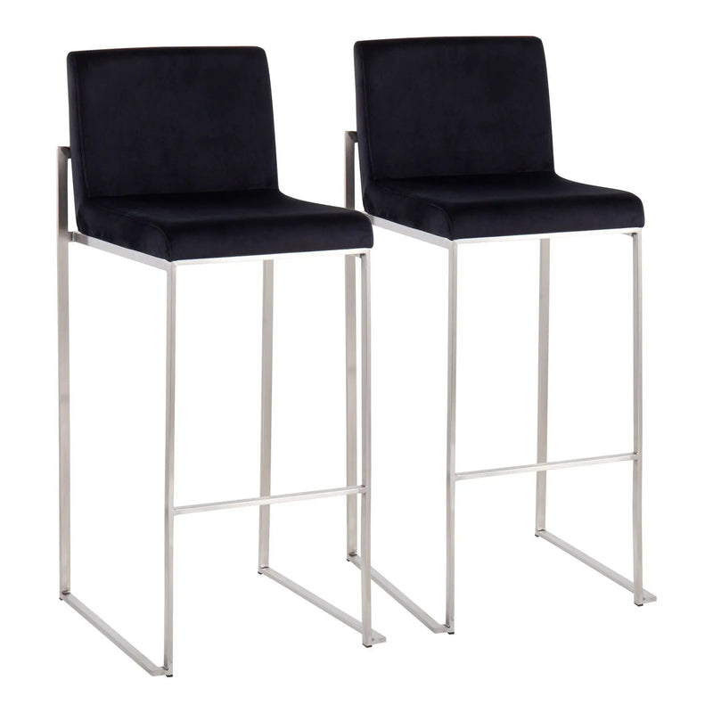 Fuji - Contemporary And Modern Elegance High Back Barstool by Unique Piece Furniture