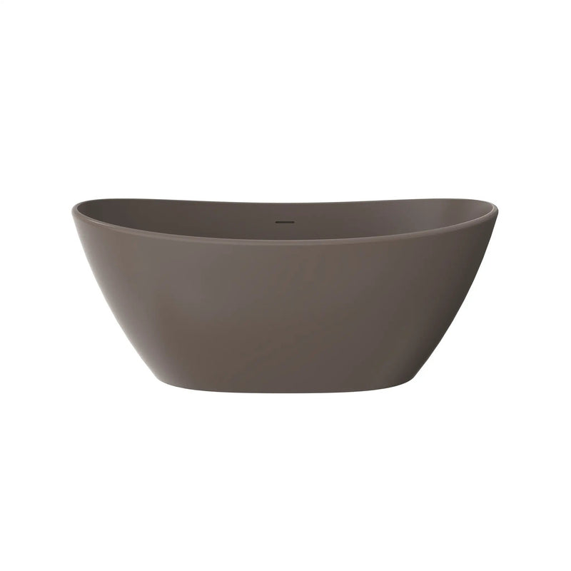 61 Inch Freestanding Solid Surface Soaking Bathtub by HouseOfZazla