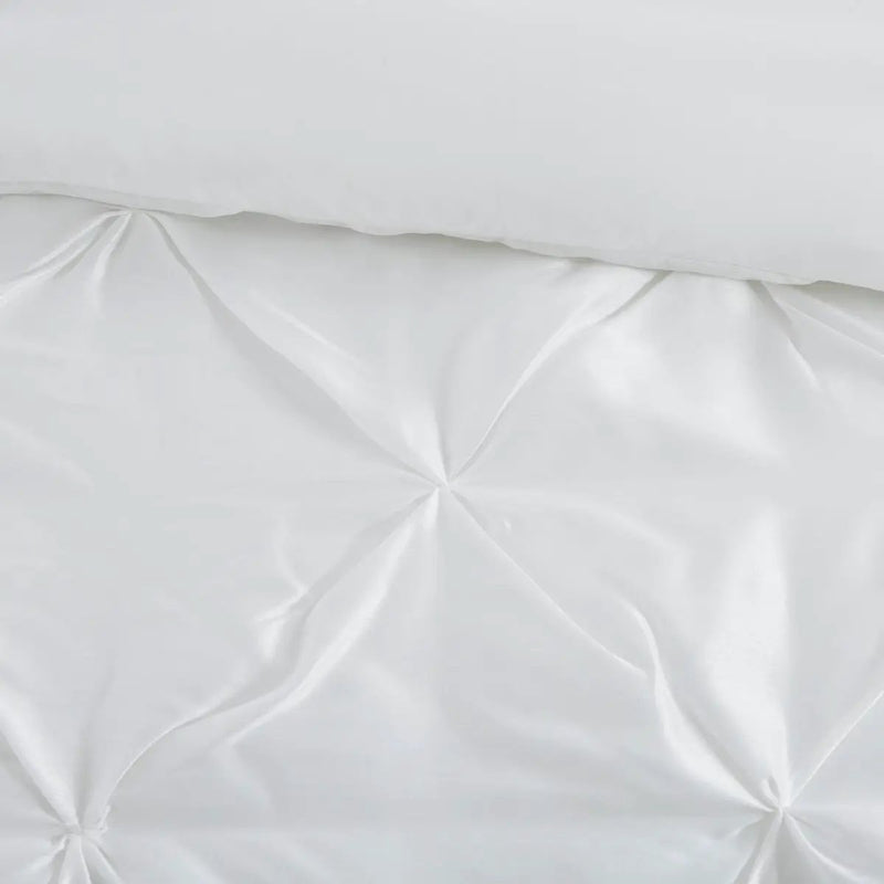 7 Piece Tufted Comforter Set White by HouseOfZazla