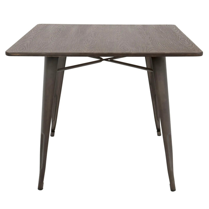 Oregon - Industrial / Farmhouse Dining Table - Espresso by HouseOfZazla