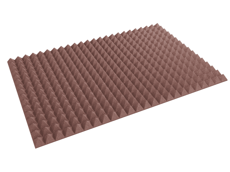 3 Inch Acoustic Foam Pyramid Style Panels - 13 Color Options by SoundAssured