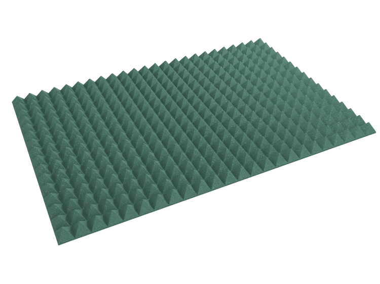 3 Inch Acoustic Foam Pyramid Style Panels - 13 Color Options by SoundAssured