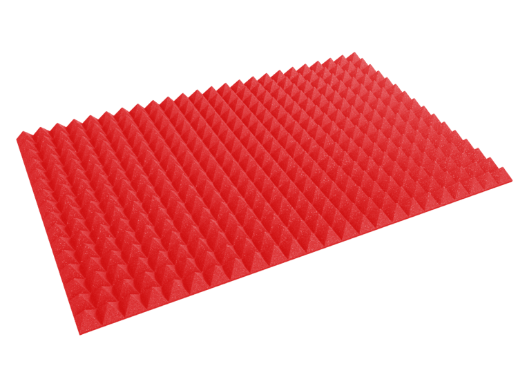 3 Inch Acoustic Foam Pyramid Style Panels - 13 Color Options by SoundAssured